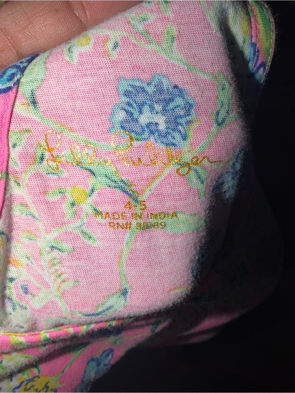 Lilly Pulitzer Pink Floral & Tiger Print Sleeveless Dress - Picture 3 of 3